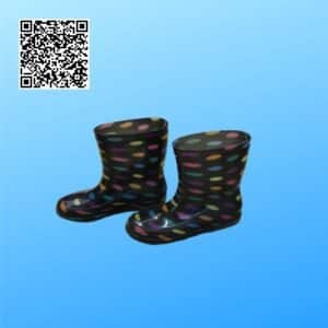 Ủng trẻ em U012 hoạ tiết chấm bi màu đen UTE-U10528002